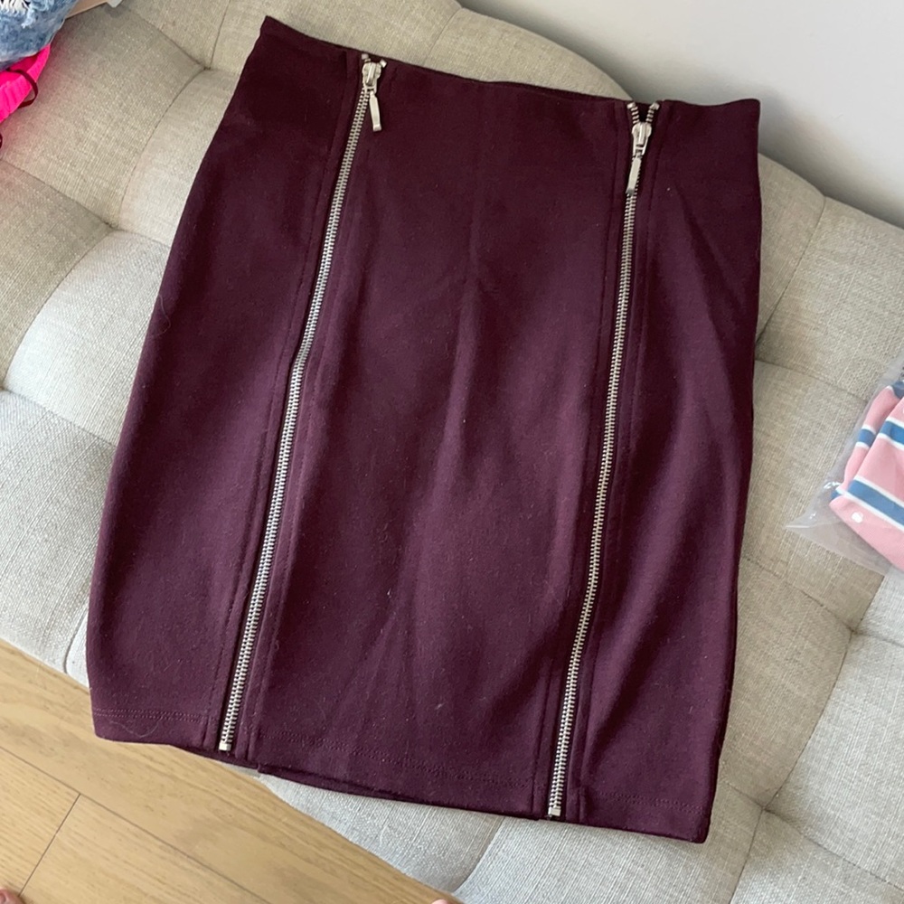 Burgundy skirt from forever21